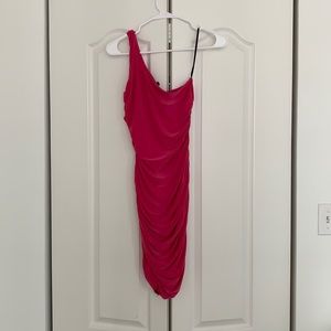 One shoulder mini dress